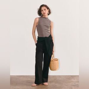 NWOT Everlane Organic Cotton The Easy Pant in Black Size L